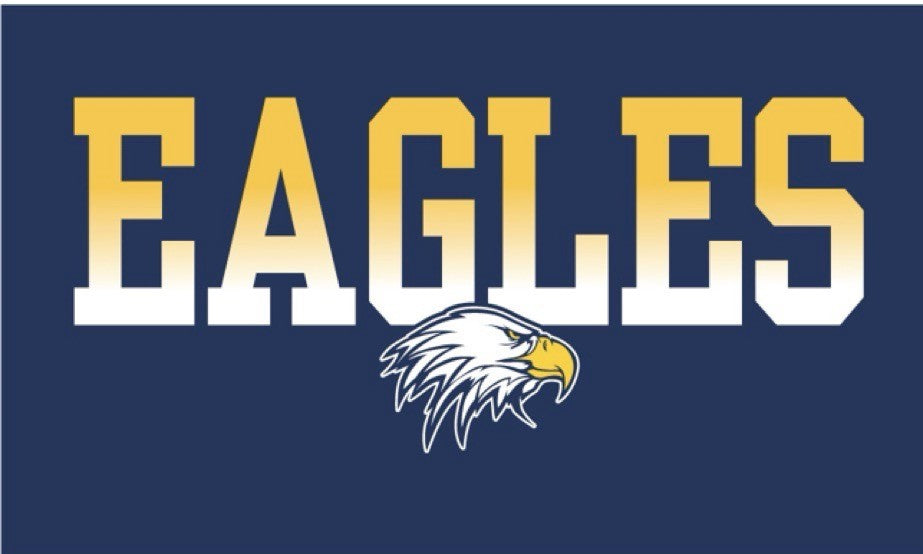 Eagles Fade Long Sleeve Navy Tee