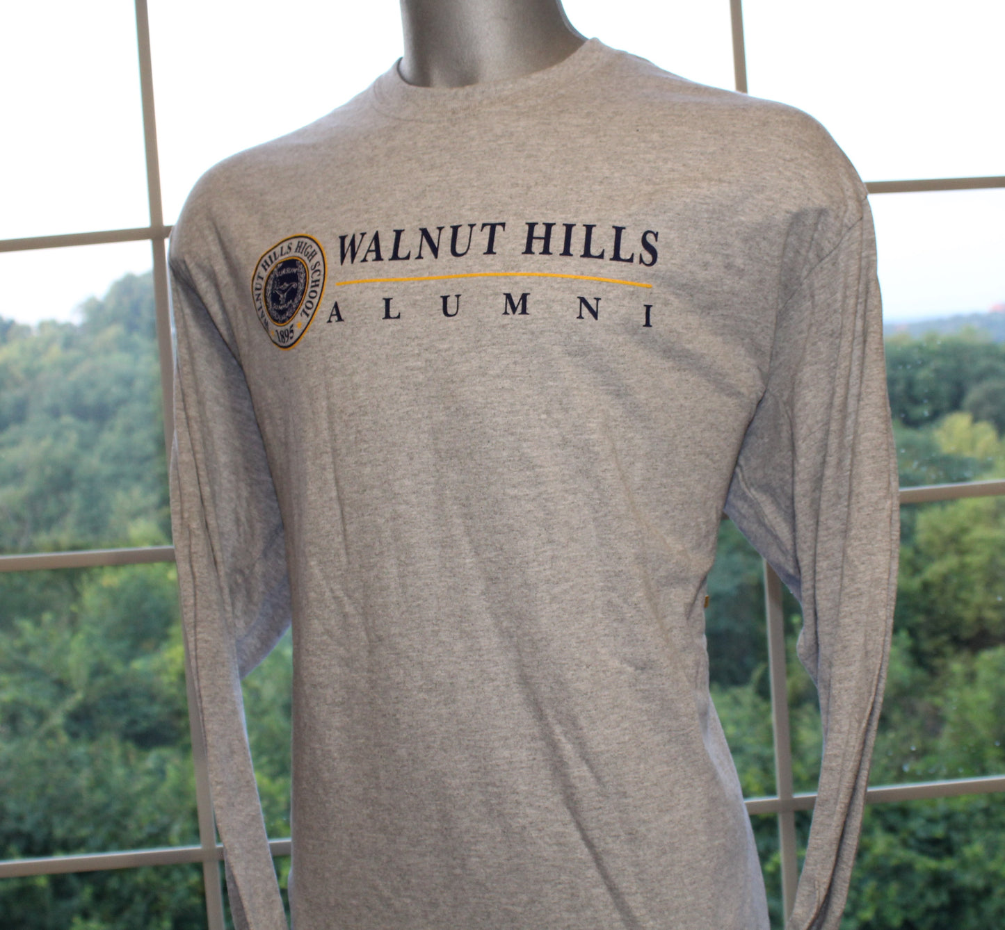 Alumni White LS Tee - Gray or White