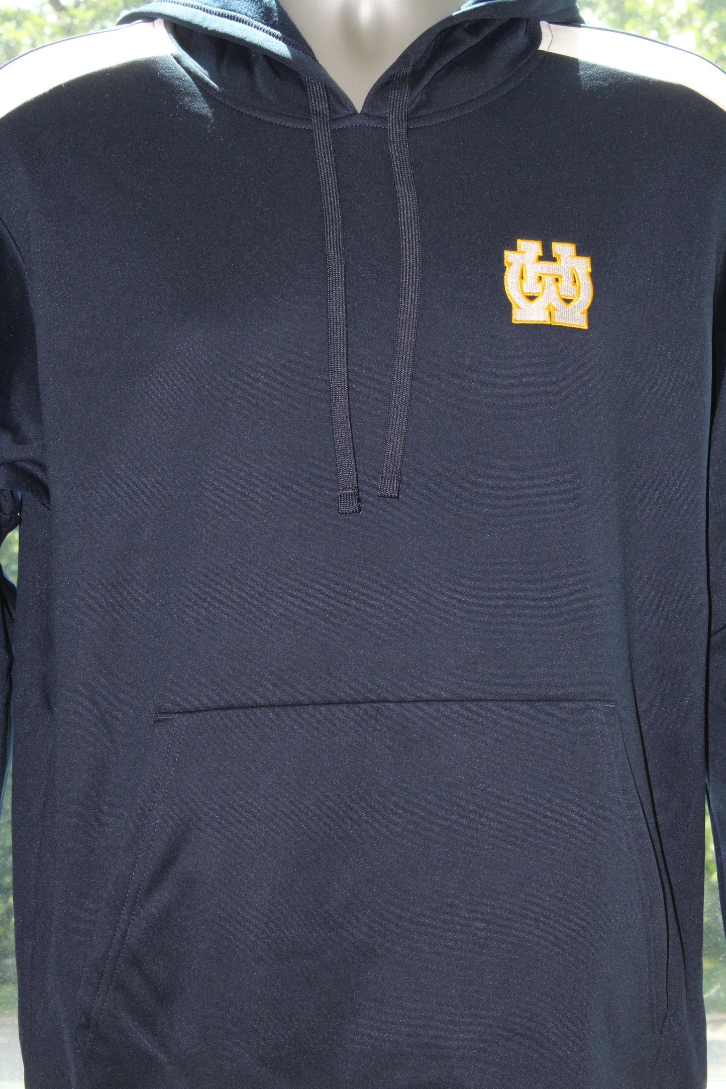 Navy Blue White Stripe Hoodie