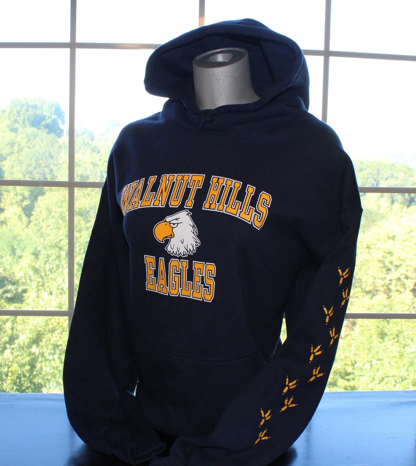 Eagle Hoodie with tracks on arm