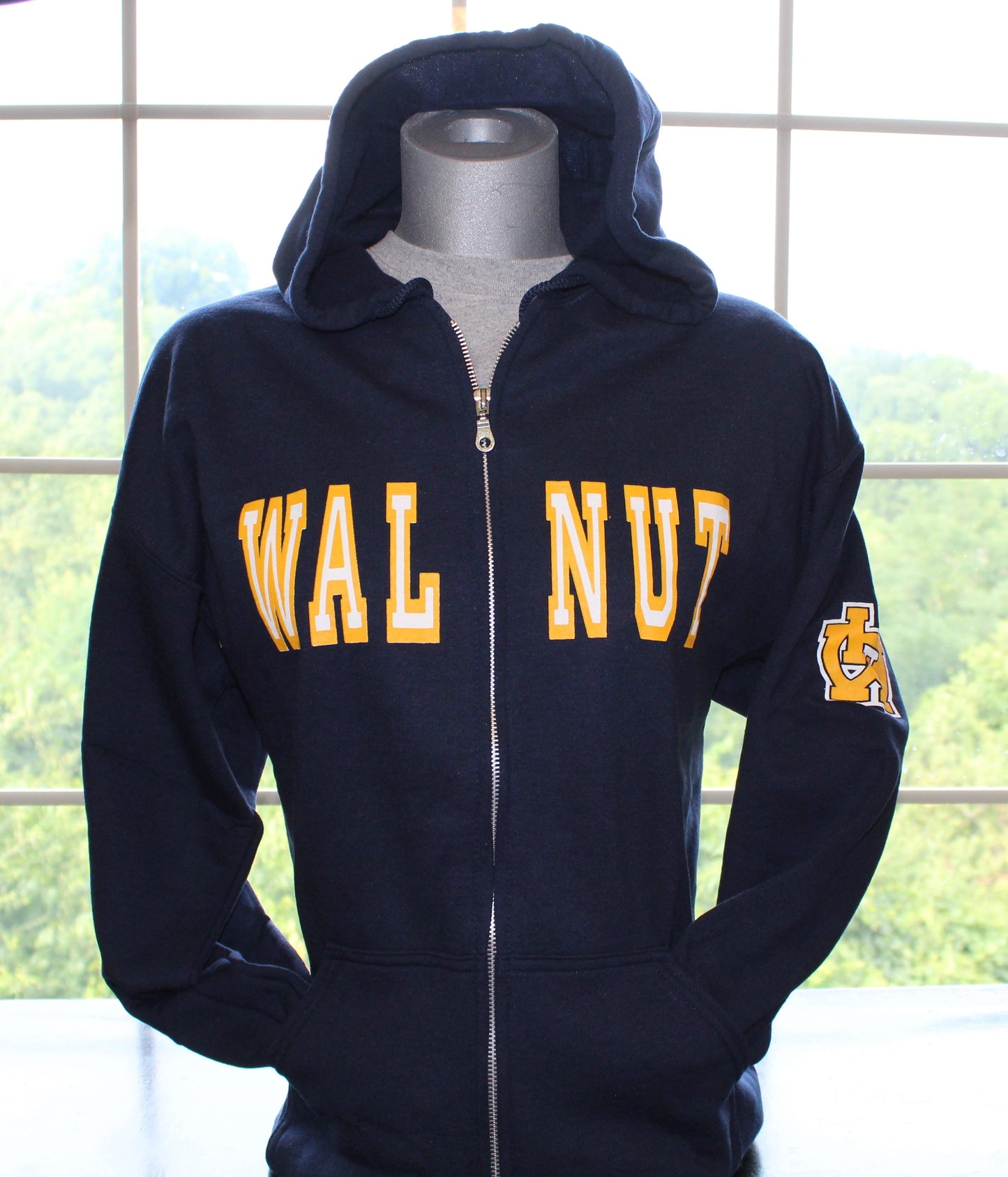 Full Zip Hoodie with WH on arm