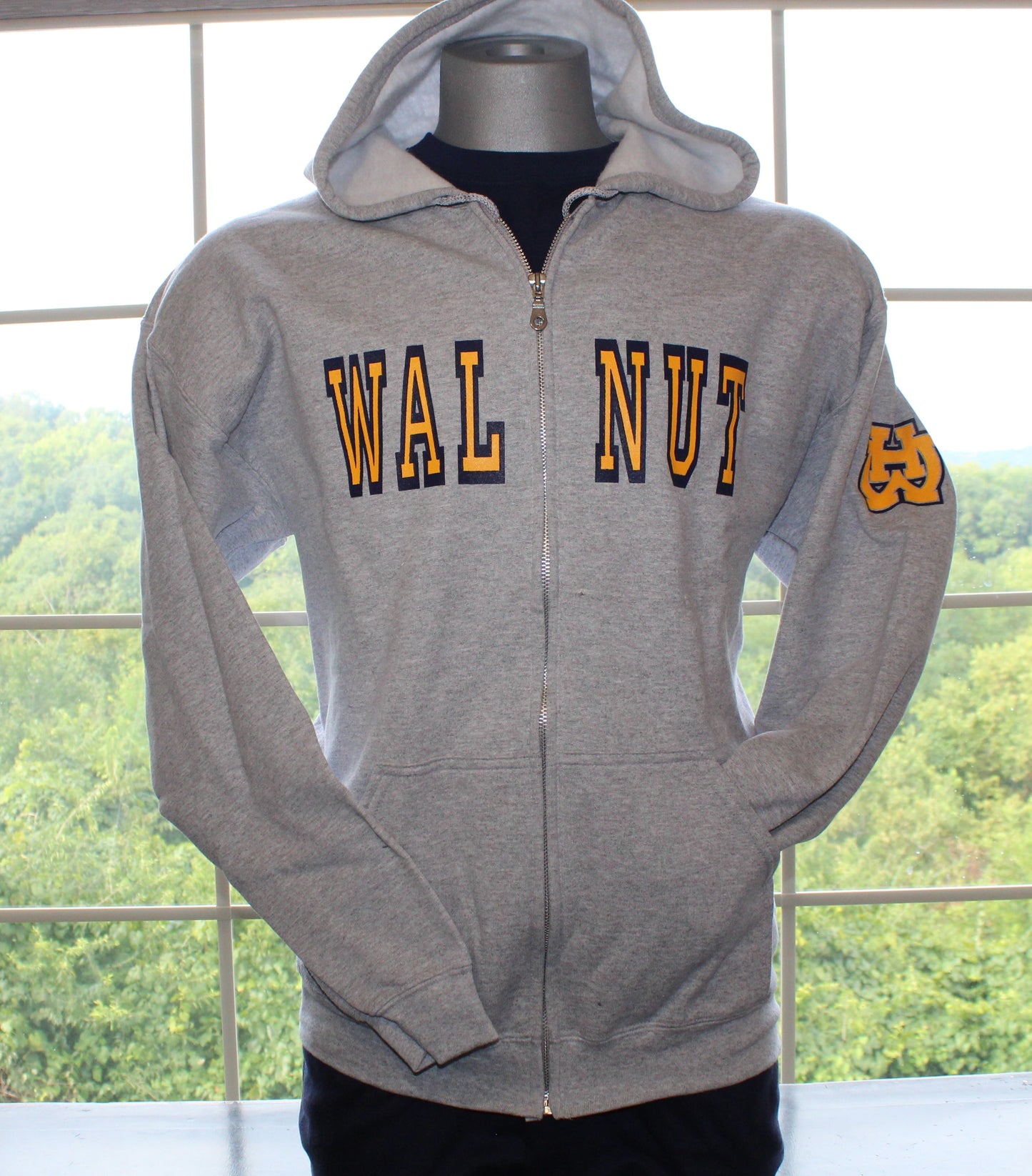 Full Zip Hoodie with WH on arm